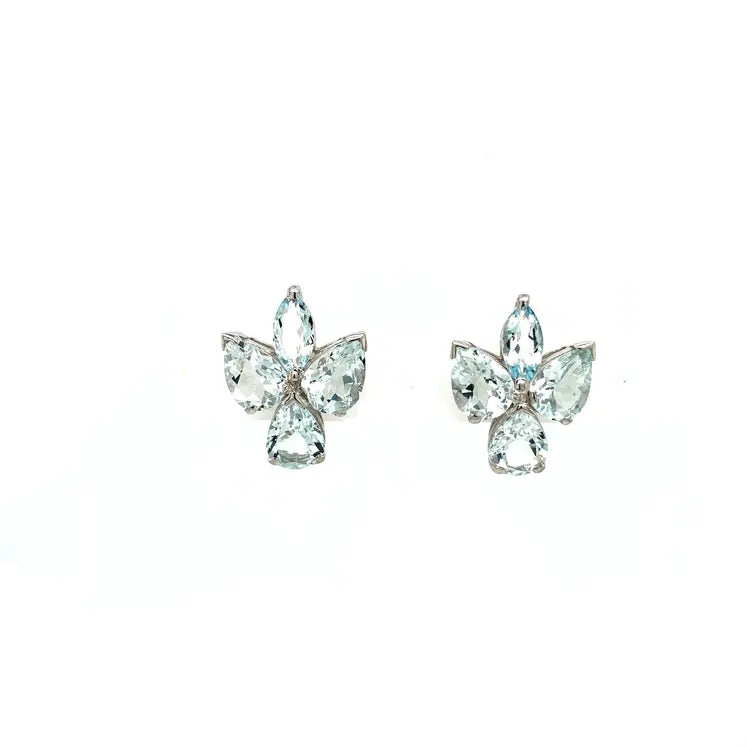 Aquamarine Earring in .925 Sterling Silver - KST 52993
