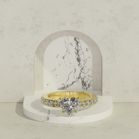Diamond Heart Ring