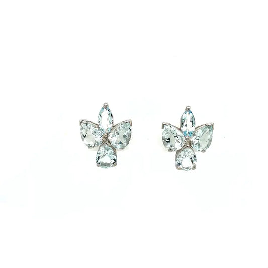 Aquamarine Earring in .925 Sterling Silver - KST 52993