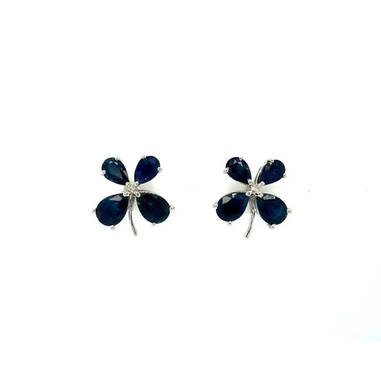Sapphire Earring in .925 Sterling Silver - KST 52994