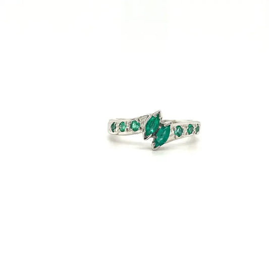 Emerald Ring in .925 Sterling Silver - KSR 1069