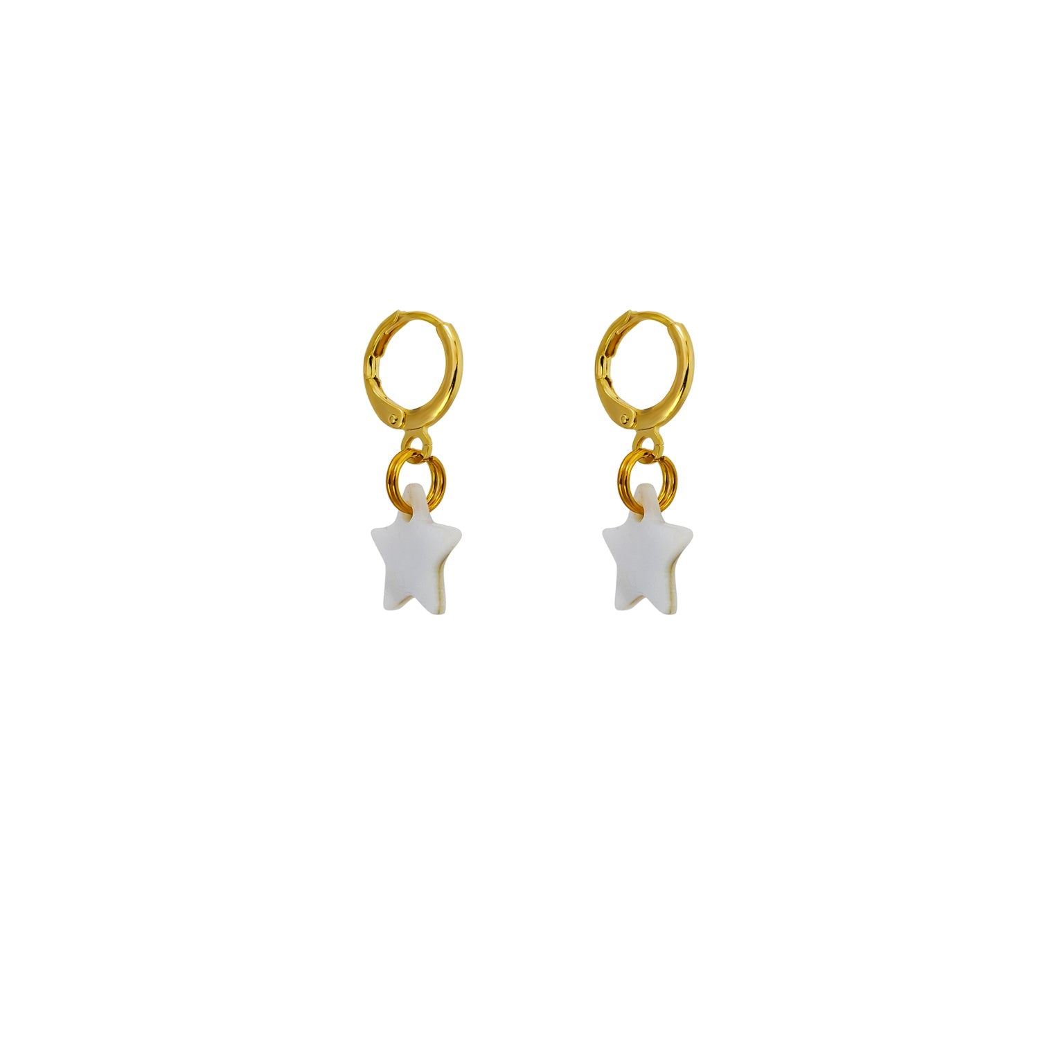 Mother of Pearl Star Earrings-2